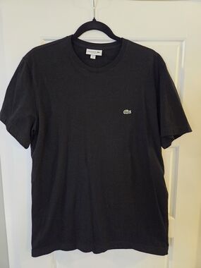 Lacoste Men's Classic Black Crew Neck T-Shirt